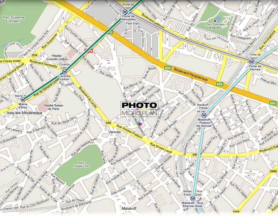 Plan d'acc&egrave;s &agrave; Photo Micro Plan